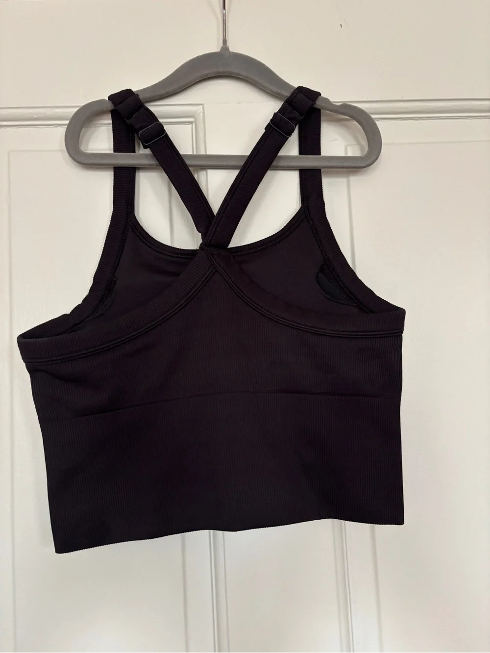 ALO seamless ribbed favorite bra crop top
